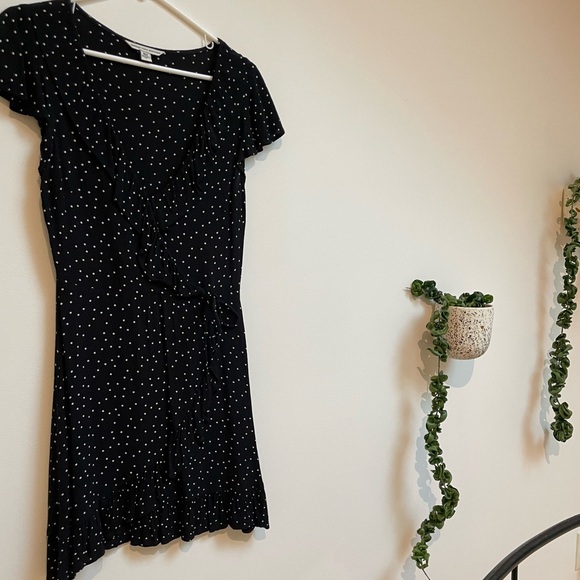 Polka Dot Wrap Dress - Picture 2 of 5